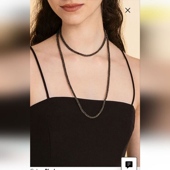 Deepa Guernani Bethany Nwcklace - Black - NWT - Picture 2 of 5